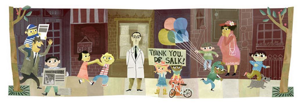 doodle su Jonas Salk